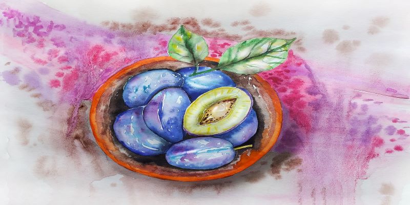 fruit watercolor