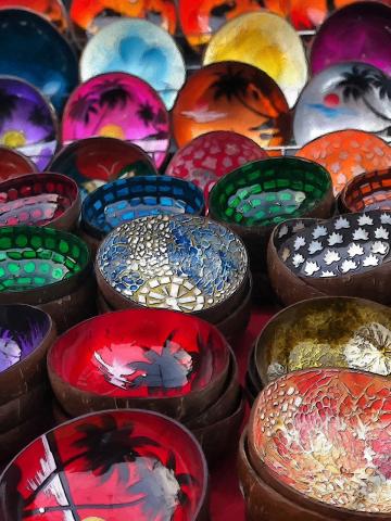 Classic painted bowls, Asian, Cultural image