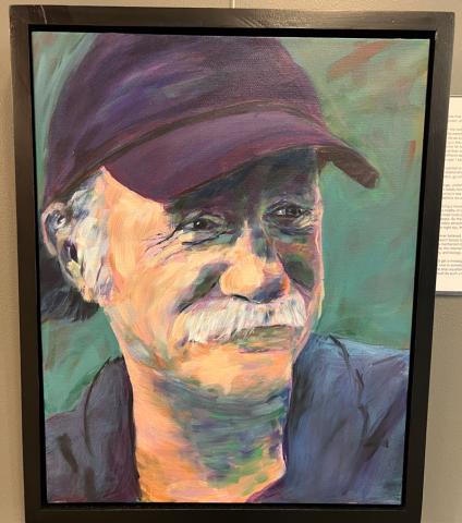 Painting of a man wearing a hat