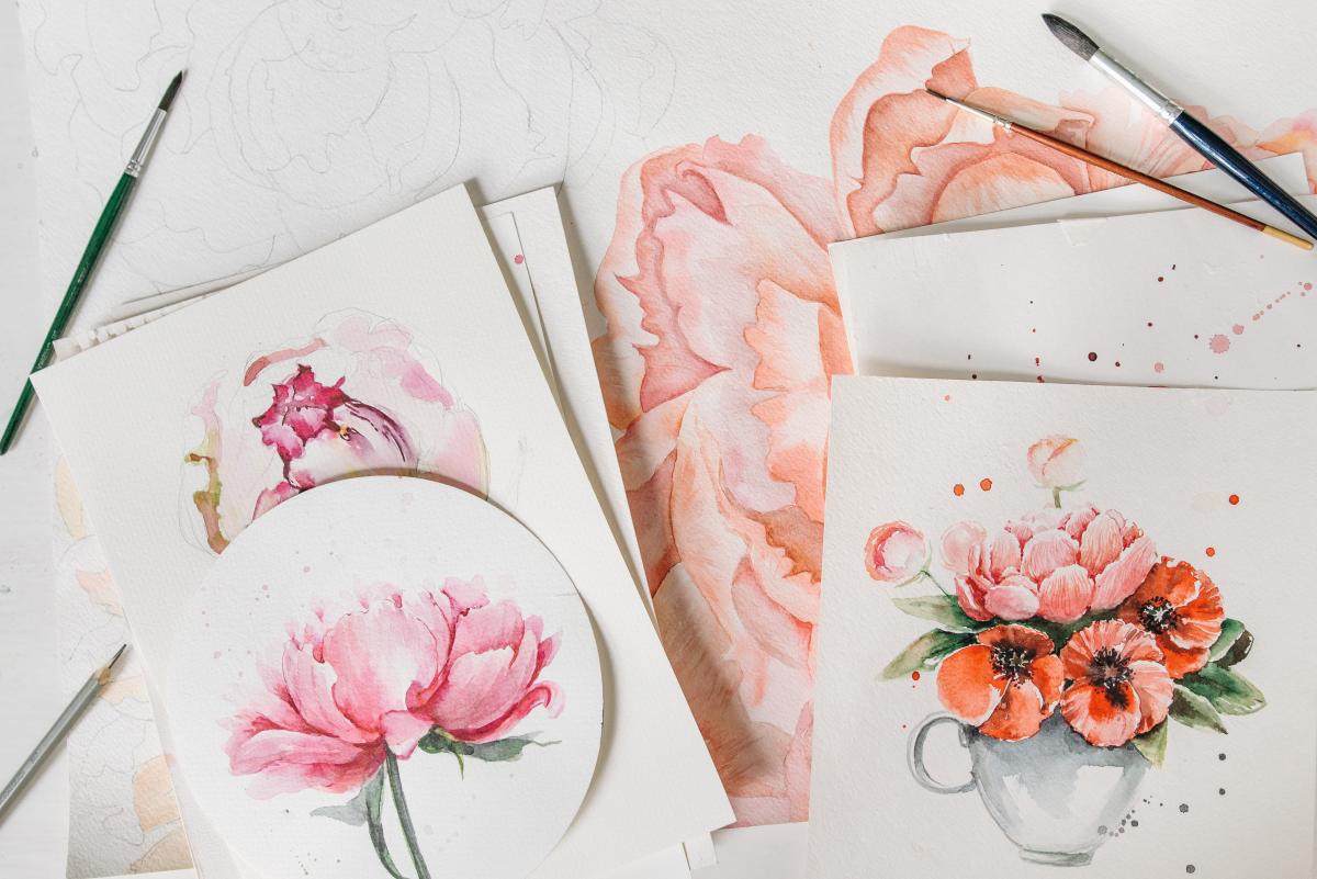 watercolor florals