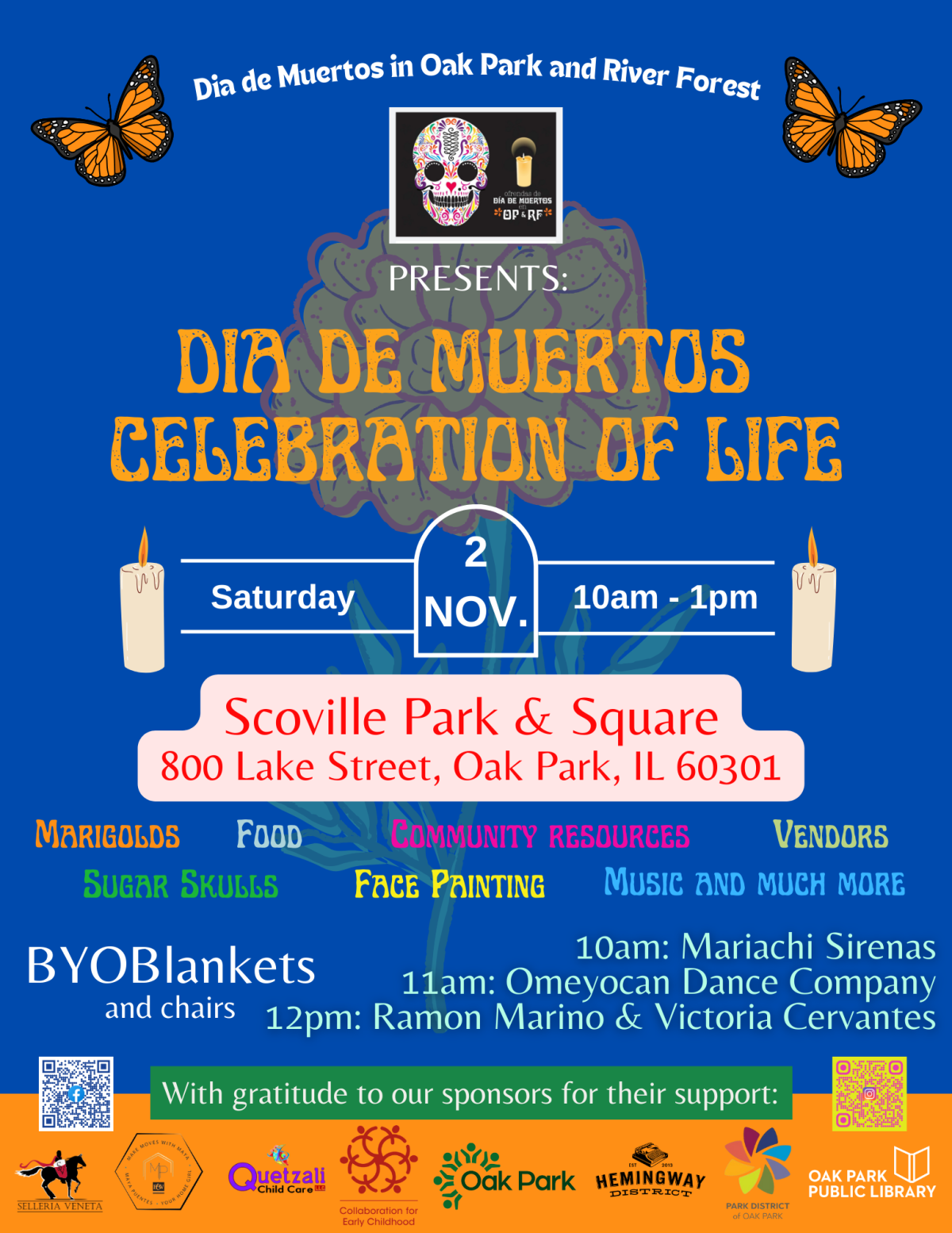 Día De Muertos/Day of the Dead event poster