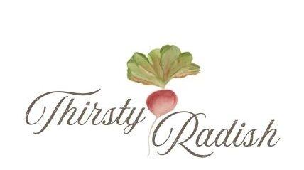 Thirsty Radish with radish in background